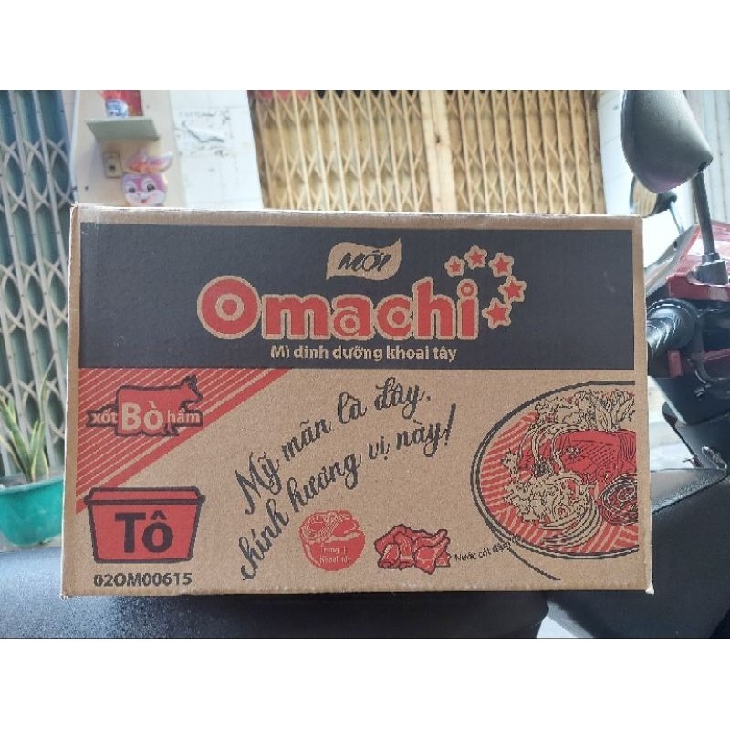 Mì omachi bò hầm thùng 12 tô