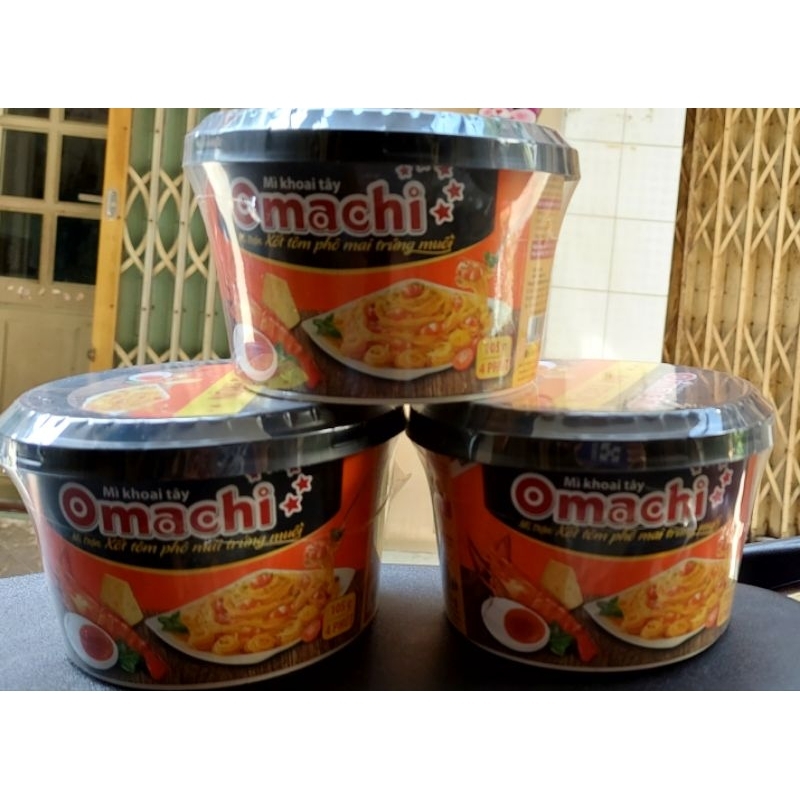 Mì omachi trộn xốt tôm phô mai trứng muối 12 tô