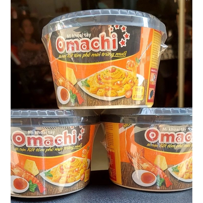 Mì omachi trộn xốt tôm phô mai trứng muối 12 tô