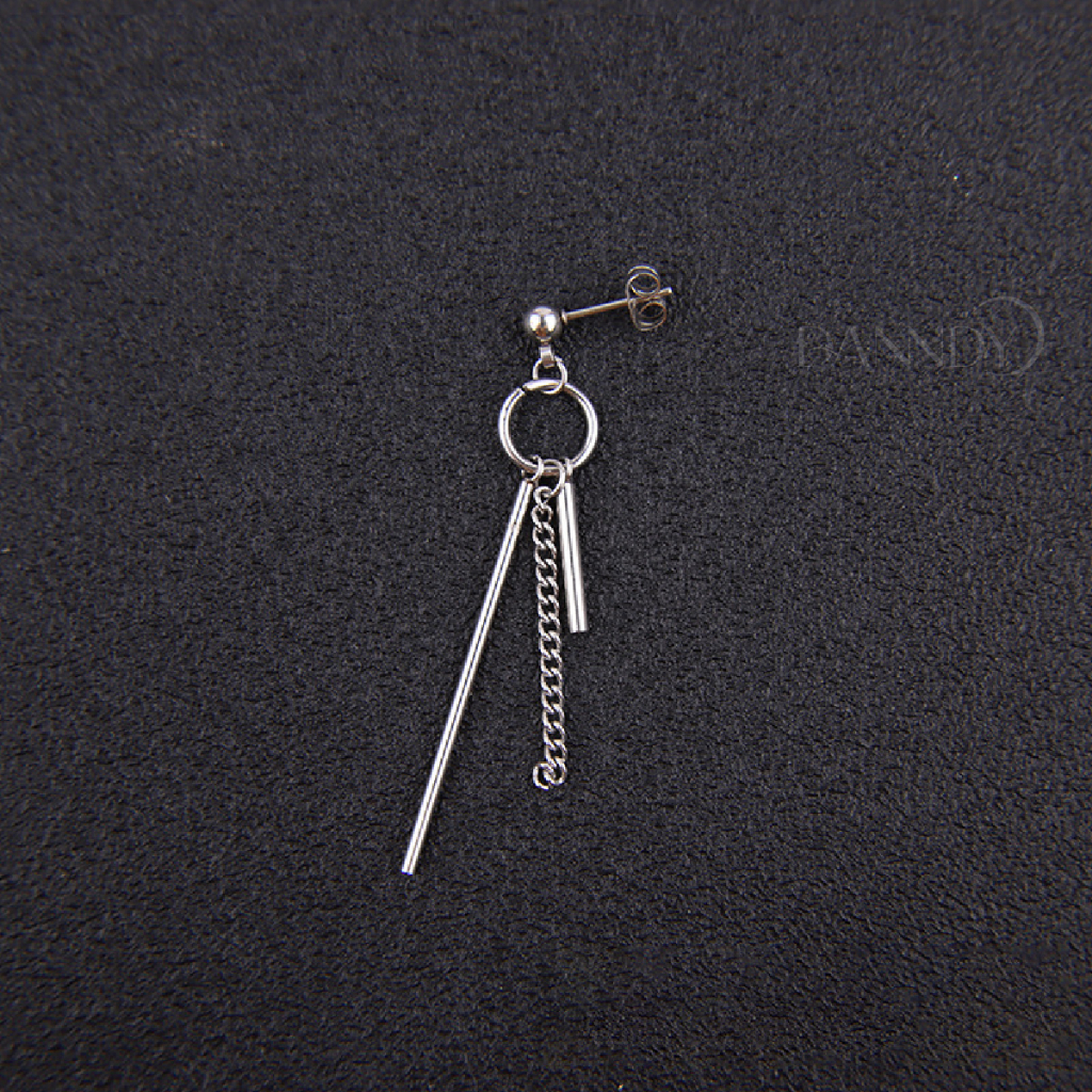 Khuyên Tai Dáng Dài Nam Nữ, Bông Tai Dài Unisex Phong Cách Hàn Quốc, Hoa Tai Dáng Dài Thép Titan Không Gỉ | Dandy