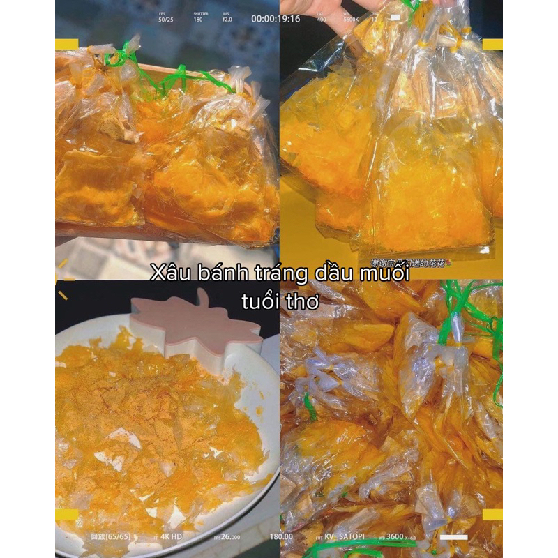 Xâu Bánh Tráng Muối Bột Tuổi Thơ