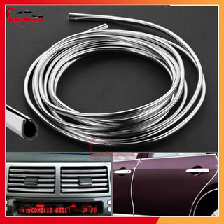 Nẹp viền chữ U mạ Crom trang trí ô tô cuộn dài 13m màu Bạc- hàng lại 1