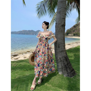 Đầm maxi hoa phong cách tiểu thư ngọt ngào pháp hera X36