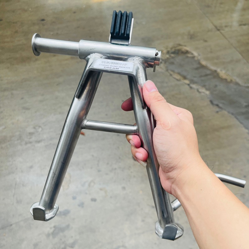 CHỐNG ĐỨNG CHÍNH HÃNG INOX 304 SIÊU ĐẸP TẶNG CỐT XỎ SALAYA CÁC XE
