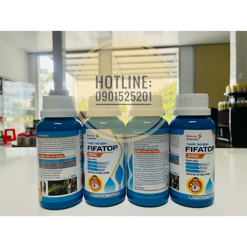 FIFATOP 20 SC phòng trừ lem lép hạt, lép vàng, lép đen do nấm