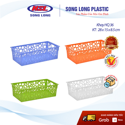 Khay nhựa đựng đồ đa năng Hàn Quốc - size bé- lớn - Song Long