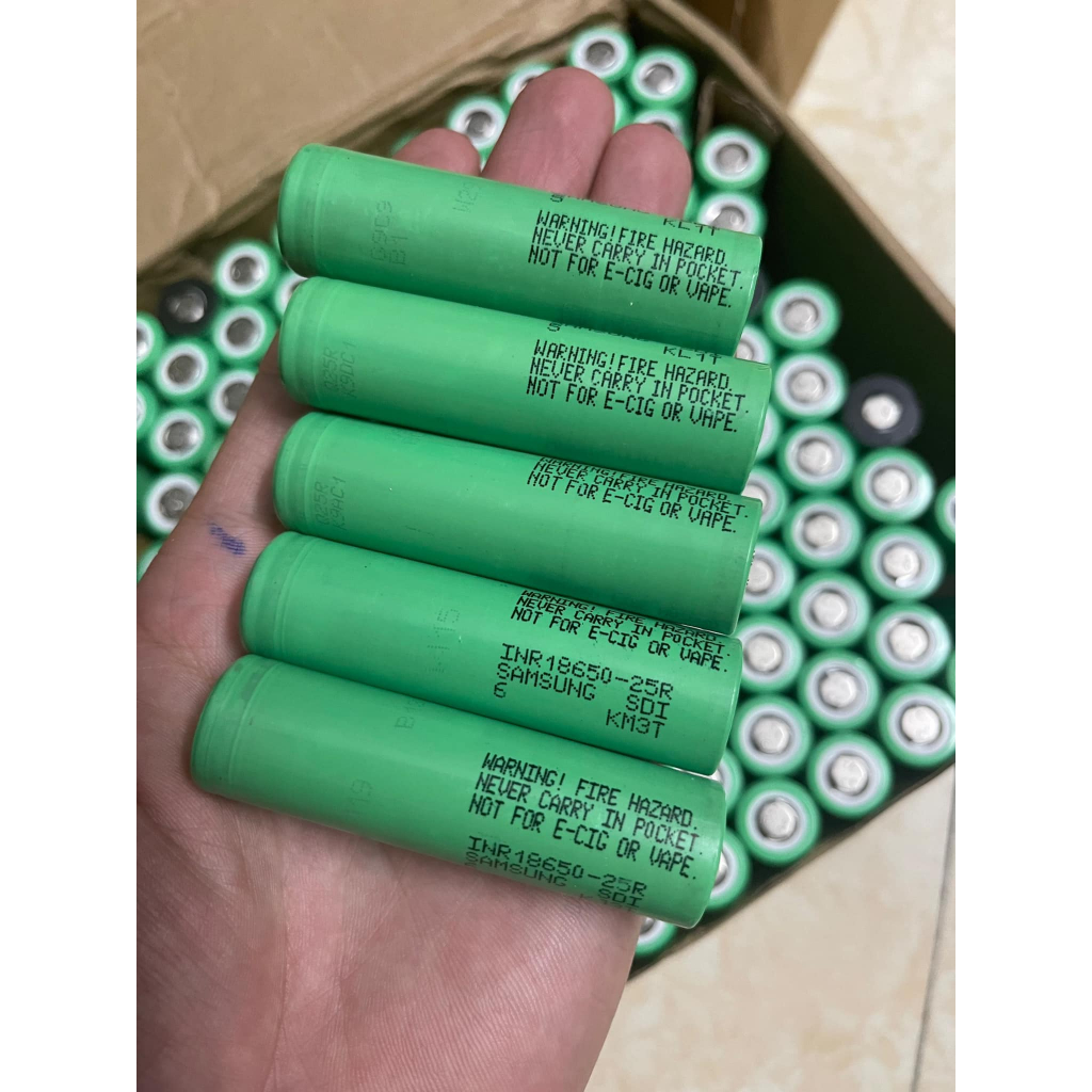 Pin 18650 Samsung 25R dung lượng 2700mAh - 3.7V xả 25A
