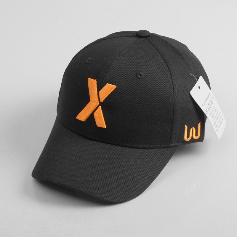 Mũ lưỡi trai Unisex chất liệu vải Kaki đen thêu logo Meowish ,nón lưỡi trai Hàn Quốc