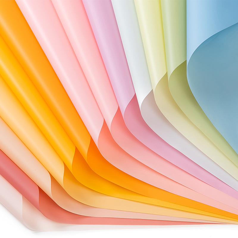 Giấy gói hoa trơn mờ  một màu không thấm nước, giấy gói quà vintage, phụ kiện hoa khô