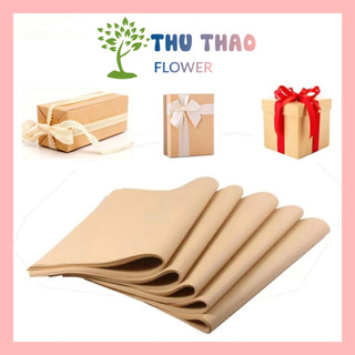 Giấy Xi Măng gói hoa (10 Tờ) giấy kraft gói quà vintage phong cách cổ điển