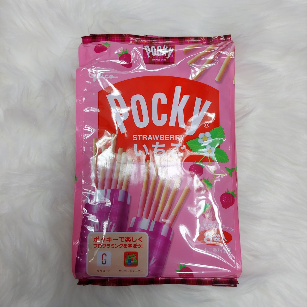Bánh que Nhật Bản Pocky Glico hai vị socola và dâu tây