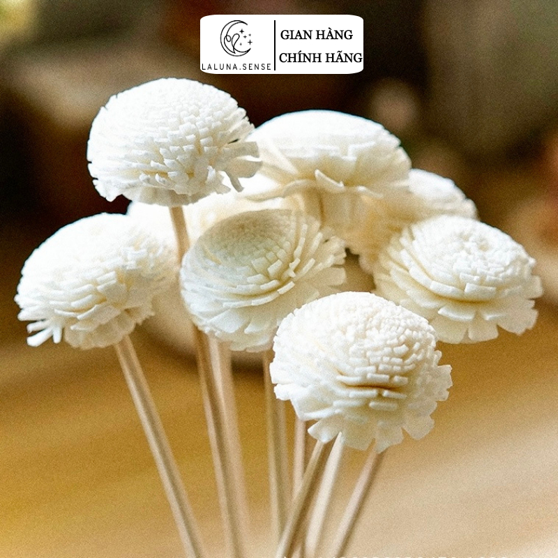 GIÁ SỈ - Que Khuếch Tán Tinh Dầu LALUNA.CENT - Hoa Tản Hương Thơm Phòng Tiện Dụng Trang Trí C11