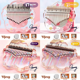 Đàn kalimba trong suốt 17 phím chính hãng cega full phụ kiện và tài liệu hướng dẫn