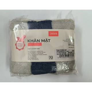 Set 3 khăn mặt cotton Canifa