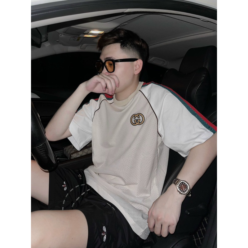 Áo thun - Gucci - GC Andree Right Hand Anh Bâus vải mesh SS2023