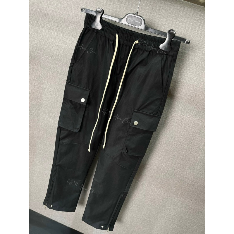Quần Cargo pant ống trùm sneaker cúc bấm khoá zip