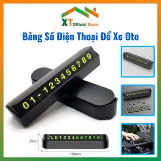 Bảng Số Điện Thoại Gắn Taplo Xe Oto, Thẻ Đỗ Xe Hiển Thị Số Điện Thoại Đóng Mở Dễ Dàng, Phụ Kiện ô tô thông minh