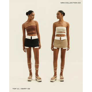 Normallife | SKIRT 02 Chân váy dáng ngắn cạp trễ