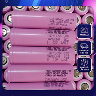 Pin 18650 Samsung 30Q dung lượng 3200mAh - 3.7V xả 20A [Tặng thêm cell cùng loại].