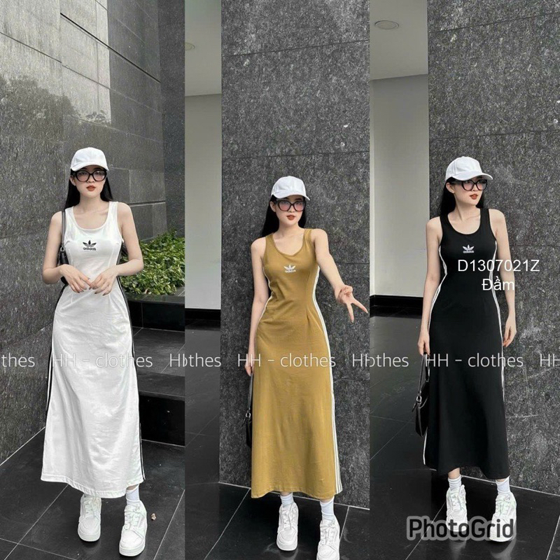Đầm ba lỗ dáng suông phối viền eo năng động!