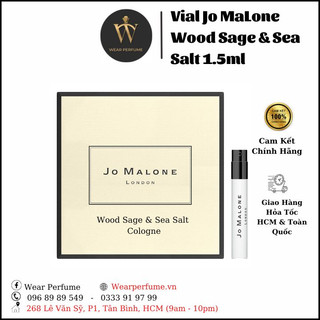 Mẫu thử nước hoa vial jo malone wood sage & sea salt 1.5ml