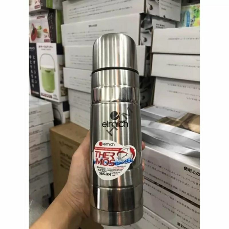 Bình giữ nhiệt Elmich Inox 304 500ml- 5196. Hàng KM