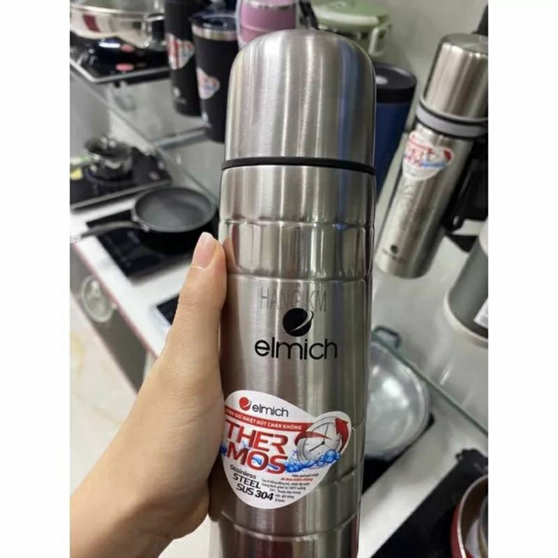 Bình giữ nhiệt Elmich Inox 304 500ml- 5196. Hàng KM