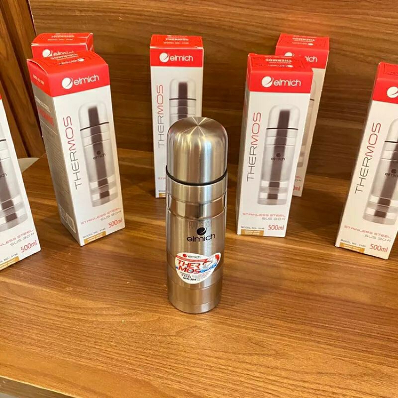 Bình giữ nhiệt Elmich Inox 304 500ml- 5196. Hàng KM