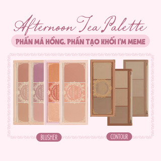 Bảng má hồng I'm Meme I'm Afternoon Tea Blusher Palette, I'm Afternoon Tea Contour Palette