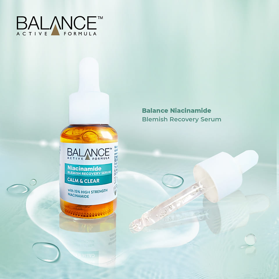 Serum ngừa mụn mờ thâm Balance Active Formula Niacinamide 15% Blemish Recovery 30ml