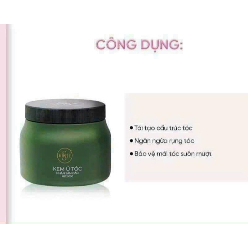 Ủ tóc nhân sâm đào Swhite 500g Chính Hãng