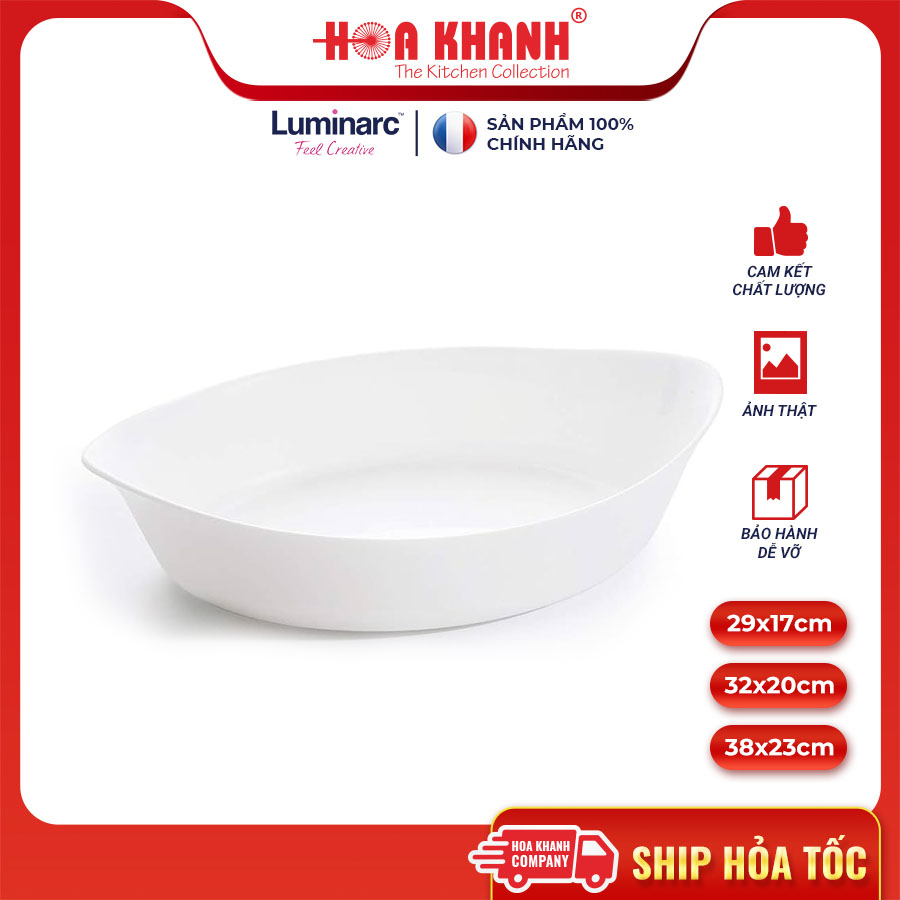 Khay Nướng Thủy Tinh Luminarc Smart Cusine Oval 38*23CM - N3486