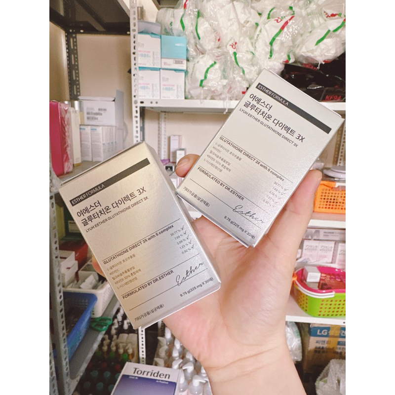 FILM NGẬM DƯỠNG SÁNG DA DR ESTHER FORMULA GLUTATHIONE DIRECT FILM 3X HỘP 30M