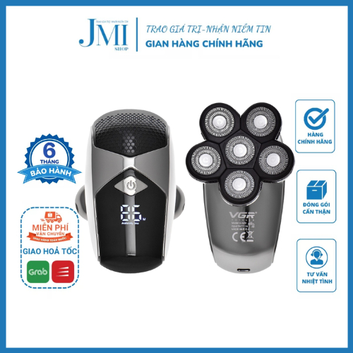 Máy Cạo Đầu Trọc, Cạo Râu Đa Năng 5 Trong 1 Sáu Lưỡi Cao Cấp Hiệu Vgr - Jmi Shop, Jmi Group