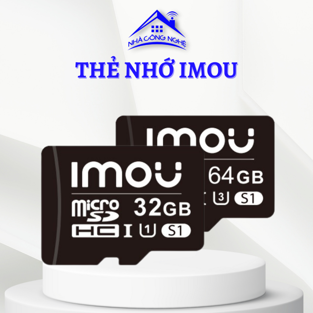 Thẻ Nhớ MicroSD IMOU 32GB/64GB - Chuẩn Class 10, Tương Thích Nhiều Thiết Bị, Quay/Chụp Liên Tục