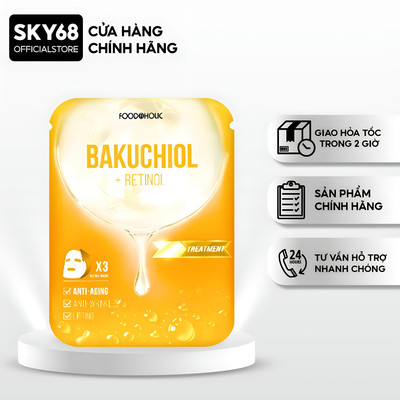 Mặt nạ tái tạo, chống lão hoá da Foodaholic BAKUCHIOL & RETINOL Ample Mask  23ml