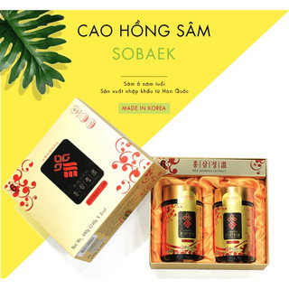 Cao hồng sâm sobaek cô đặc 6 năm tuổi hộp 2 lọ