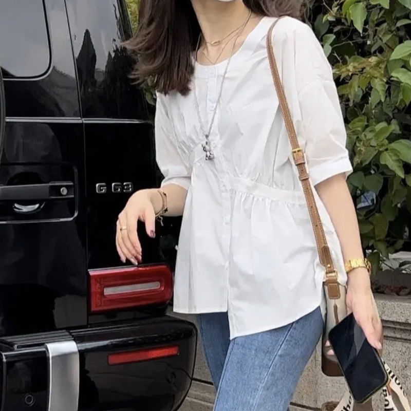 Áo sơ mi bigsize 80kg _ Áo babydoll form rộng rãi, mặc thoải mái AO45