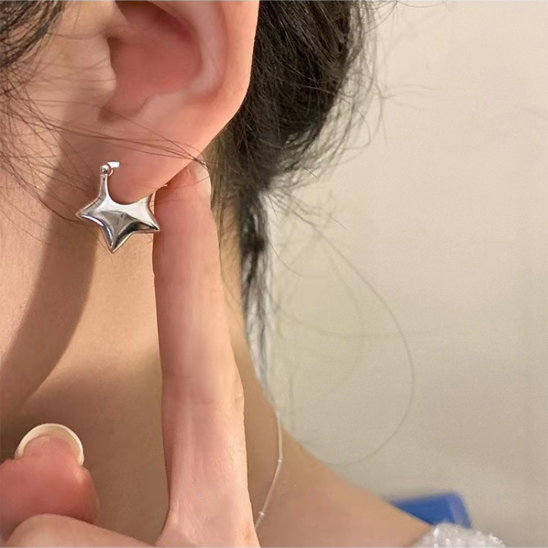🍒🍒CHERRYKOKO Bông Tai Ngôi Sao Đơn Giản Phong Cách Hàn Quốc Y2K
