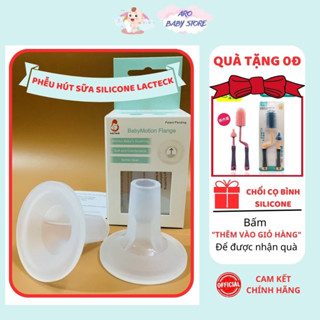 Phễu hút sữa silicone Lacteck Baby Motion (1 cái), chất liệu mềm mại giảm đau rát, cam kết hàng chính hãng USA