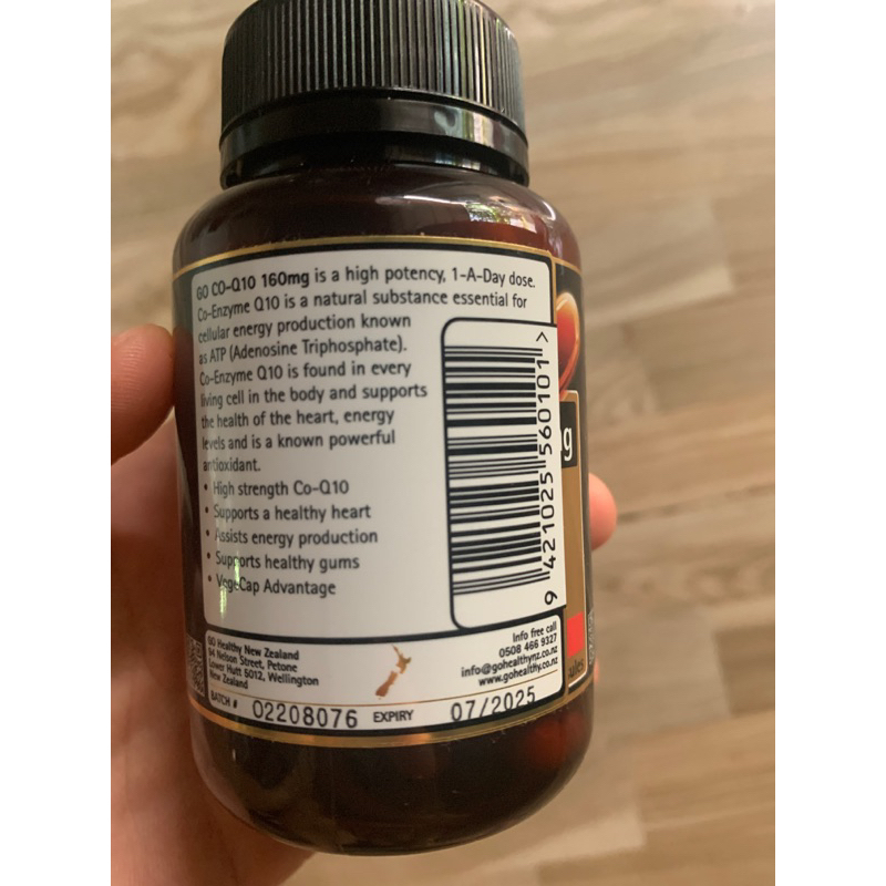 Bổ Tim New Zealand GO Co-Q10 160mg 60 viên