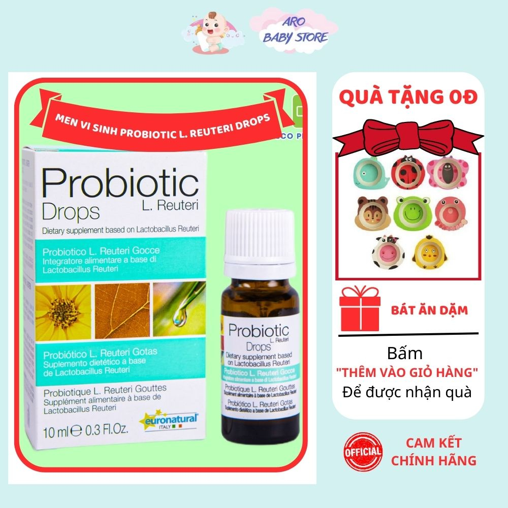 Men vi sinh Probiotic L. Reuteri Drops- nhập khẩu chính hãng Italy