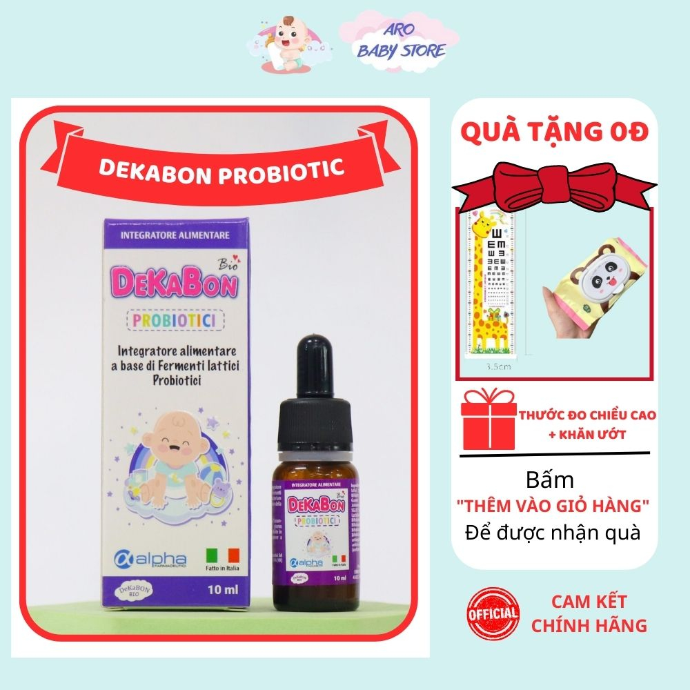 Men vi sinh Dekabon Probiotici 10ml - Tăng cường lợi khuẩn, bổ sung hệ vi sinh đường ruột