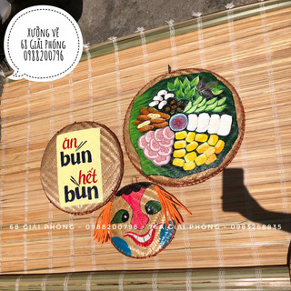 Combo tranh trang trí quán bún đậu mắm tôm, bún chả