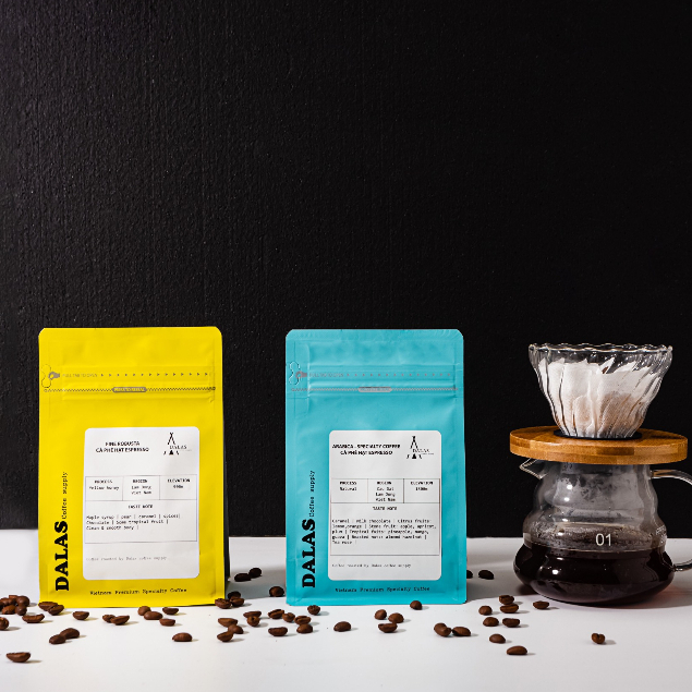 Cà phê hạt Fine Robusta cà phê đặc sản nguyên chất rang mộc 100%