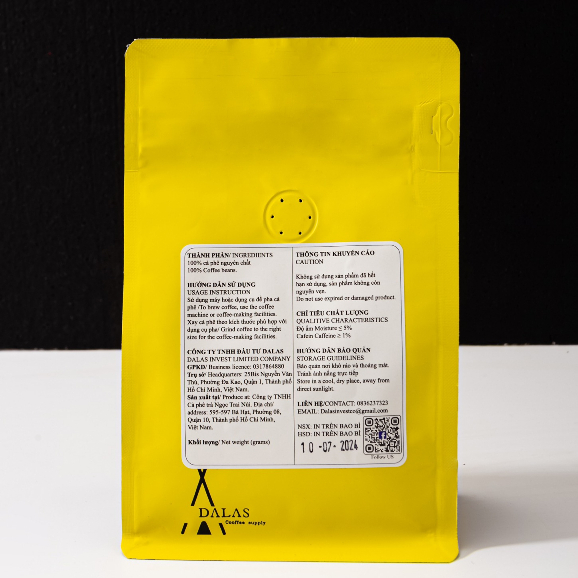 Cà phê hạt Fine Robusta cà phê đặc sản nguyên chất rang mộc 100%