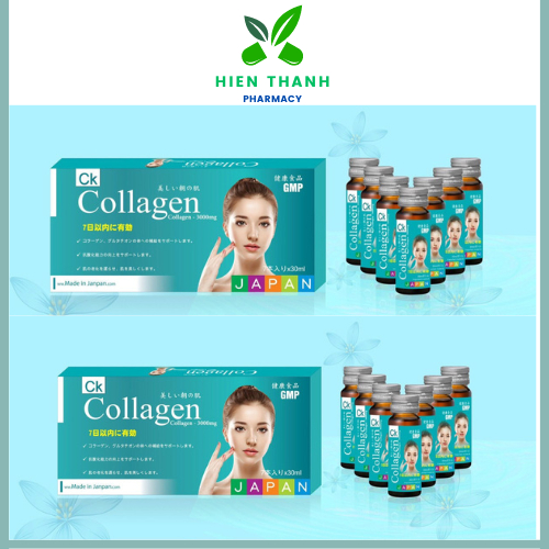 Collagen CK dạng chai nước uống Nhật Bản, collagen Nhật Bản