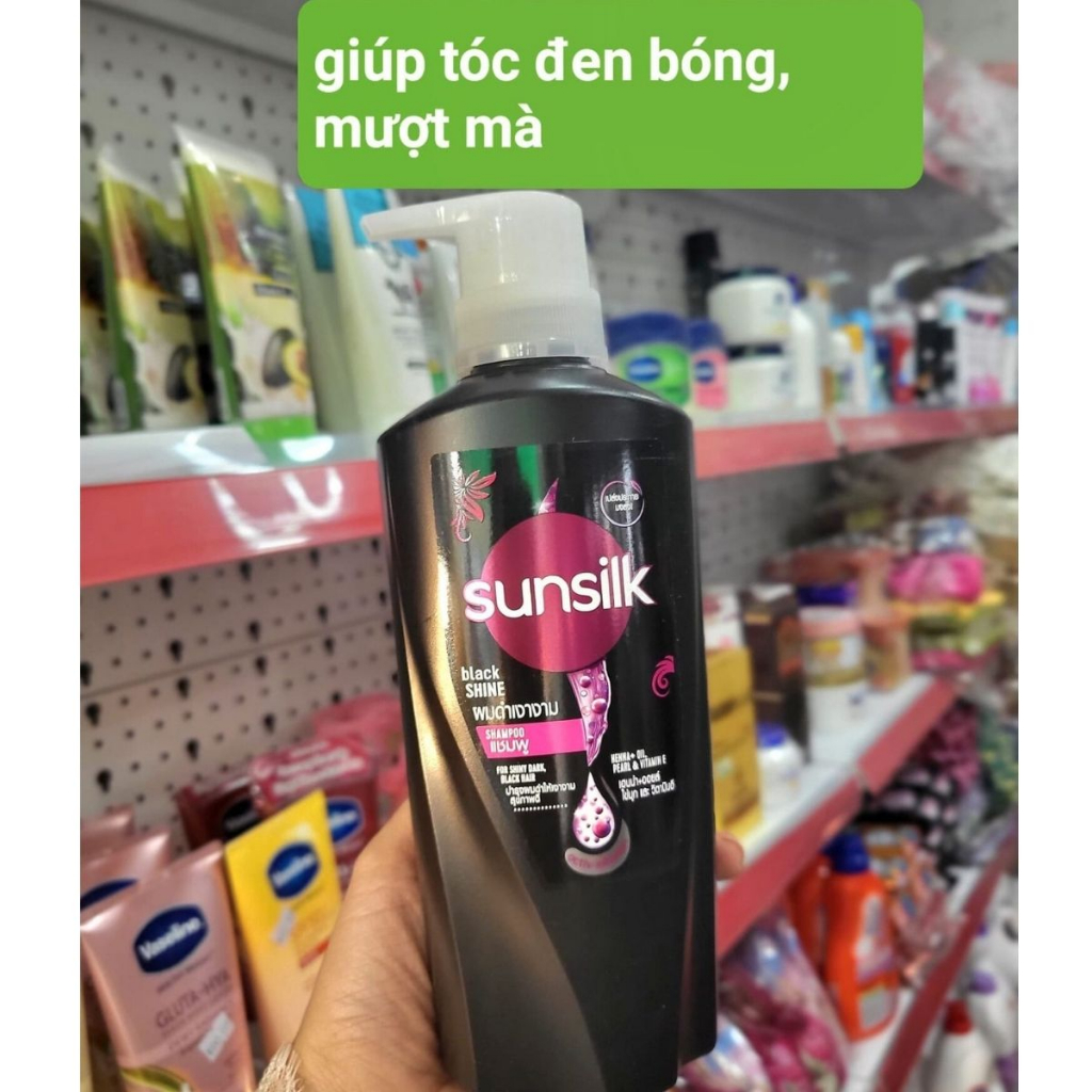 Dầu Gội Sunsilk Dầu Xả Sunsilk Đen Thái Lan Giúp Tóc Óng Ả Mềm Mượt Thơm Lâu Hàng Chuẩn Thái