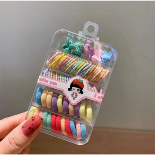 Set kẹp tóc / cột tóc gồm kẹp tóc và dây cột tóc siêu xinh cho nữ
