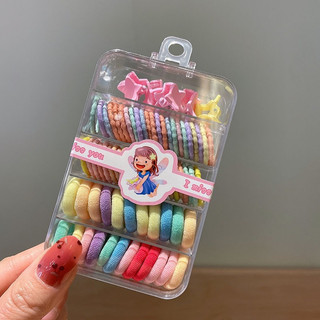 Set kẹp tóc / cột tóc gồm kẹp tóc và dây cột tóc siêu xinh cho nữ